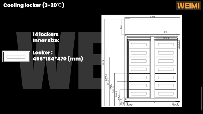 Micron Exported Globally Customized Locker Vending Machine For Eggs Cheese Fresh Flowers Vending Machine