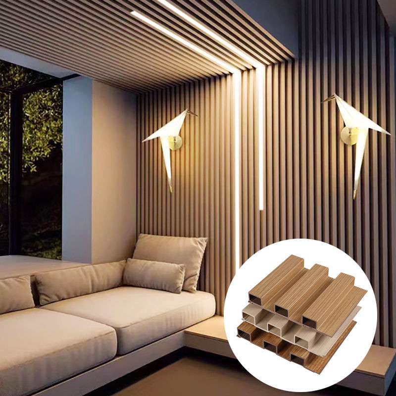 Customized Wood Grain Pvc Wpc Wall Panels Designs For Decoration 170*20mm