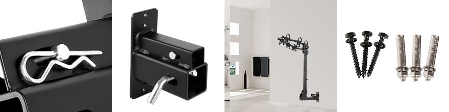 Hitch Wall Mount for Bike Rack Cargo Carrier Bike and Cargo Rack Hanging Garage Organizer