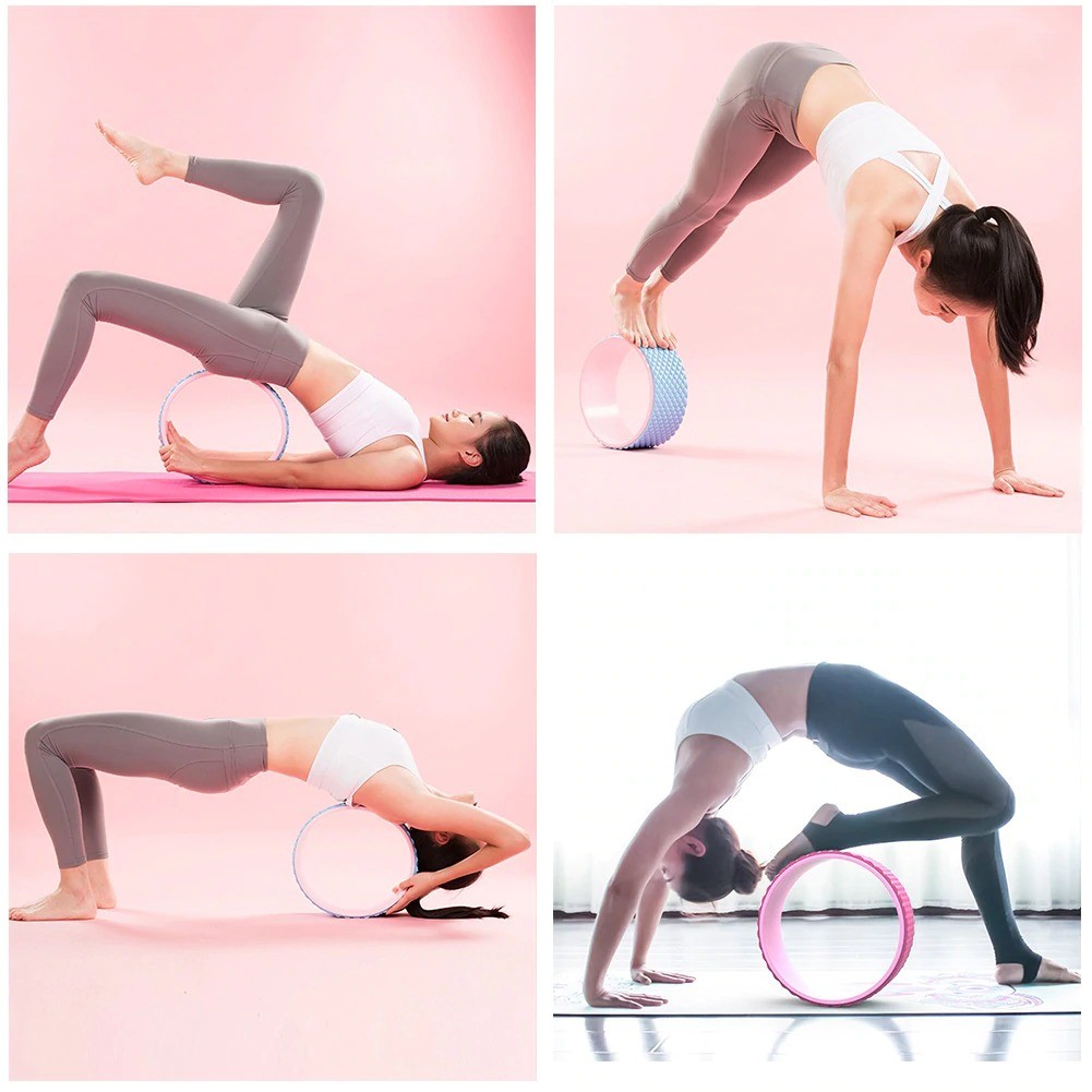 Back Training Yoga Roller Wheel Stretching Massage Fitness Equipment for Waist Shaping