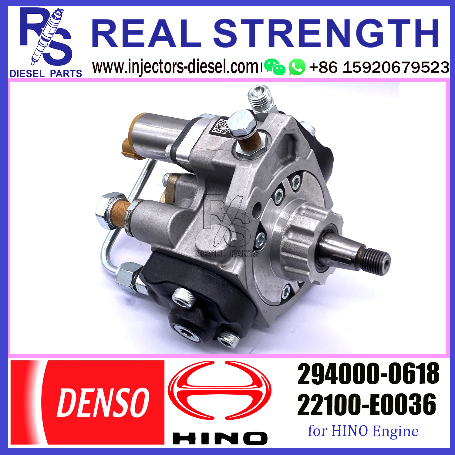 DENSO pump Fuel Injection Pump 294000-0610/22100-E0030/294000-0617/294000-0618 for Kobelco Sk200-8 Excavator HINO J05e