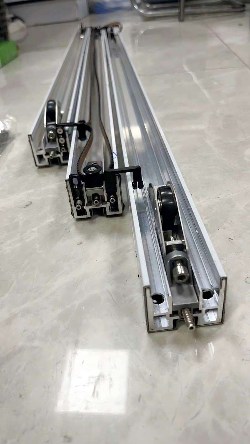 Kitchen Glass Aluminum Alloy Sliding Door Customizable Surface Finished