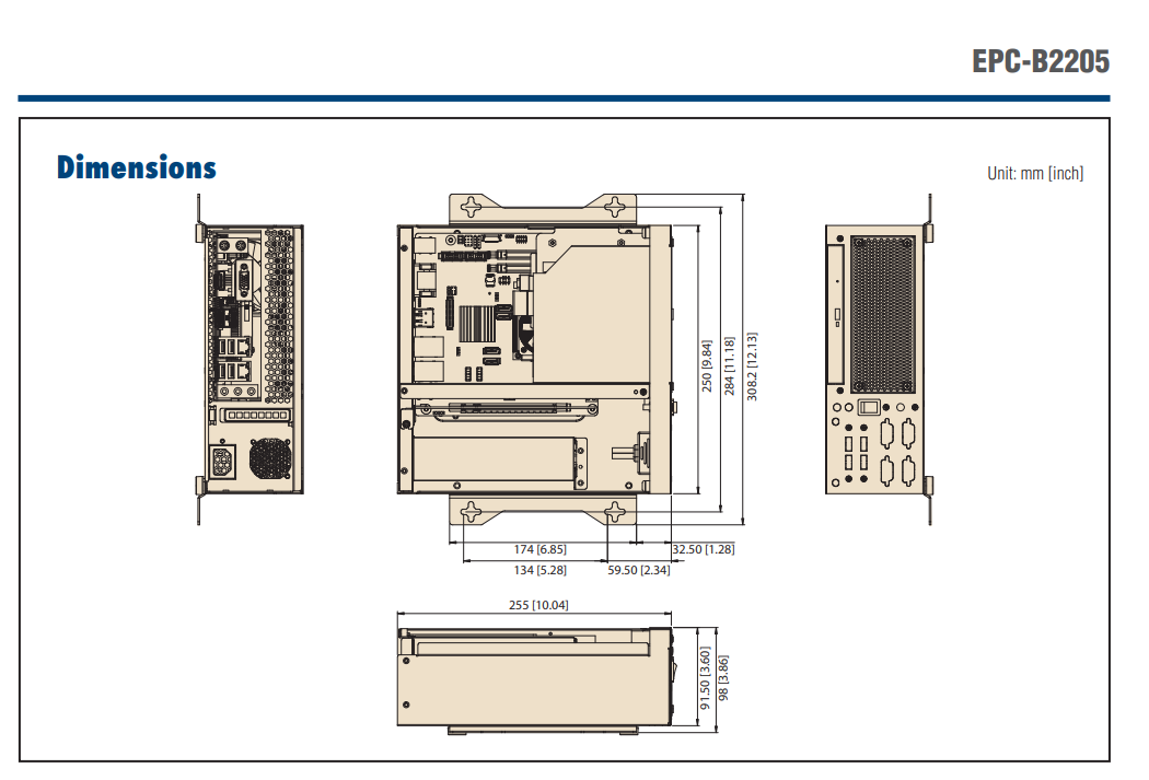 -Advantech- Embedded PCs EPC-B Series EPC-B5586-AC0E600 ,price favorable Ready to Ship