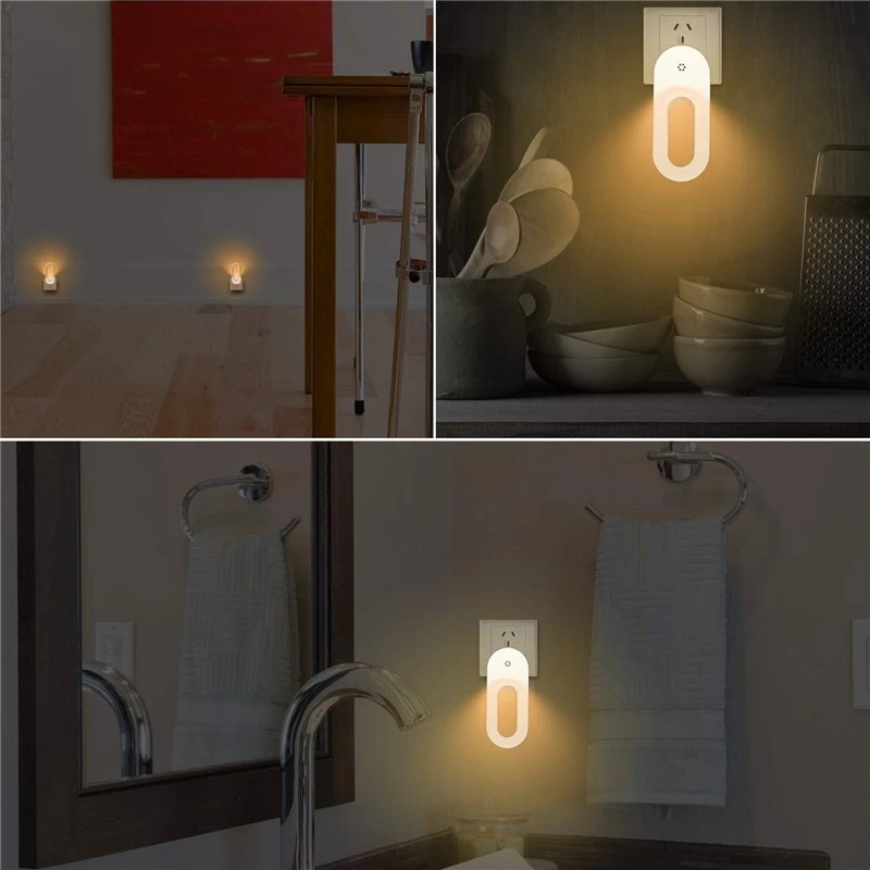 30LM Plug In Dusk To Dawn Night Light / 0.7W Motion Sensor Bedroom Night Light