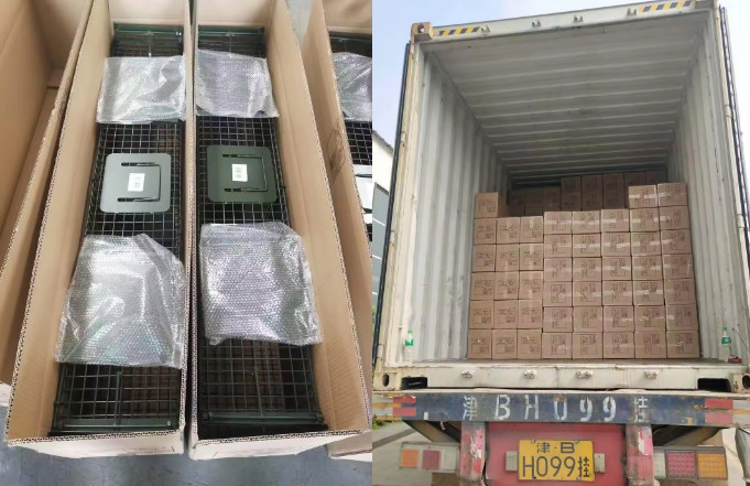 Large Humane Live Animal Trap Cage 2M Single Door Steel Animal Cage