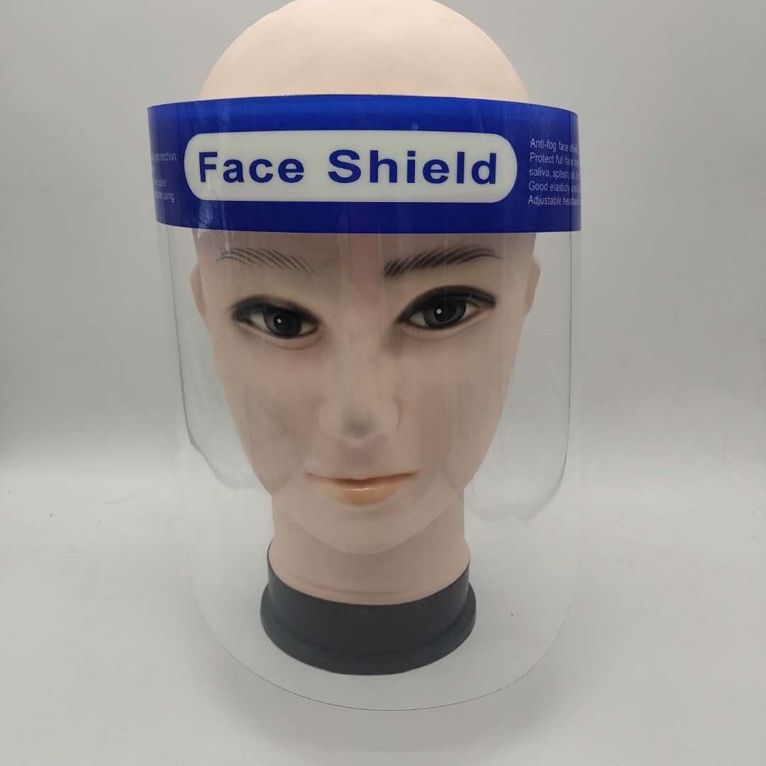 Unisex Protective Face Shield Clear Full Face Shield With Sponge Elastic