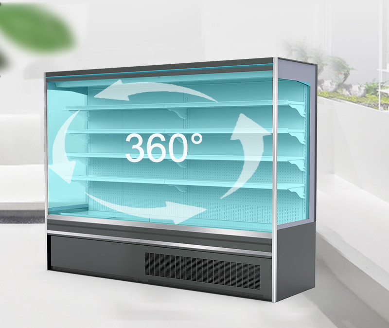 Convenience Store Open Showcase Chiller Supermarket Refrigerator For Cold Drink