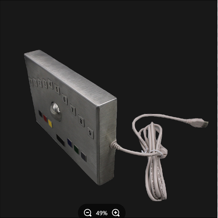 Desktop Type Industrial Keyboard With Trackball For Self Service Equipment