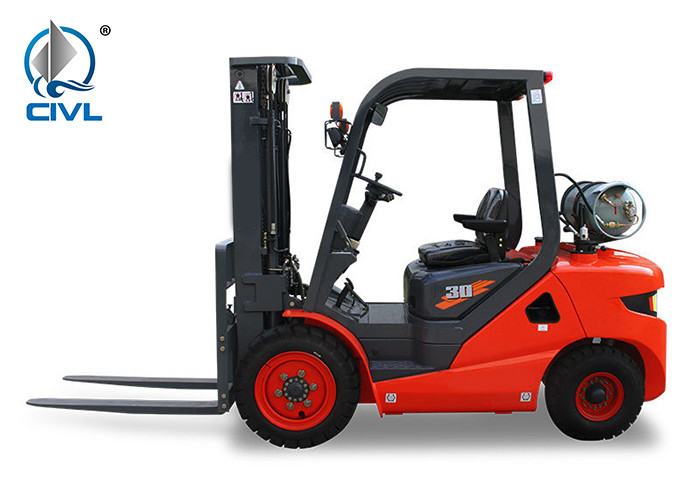 Lpg Forklift With Side Shift Can Go Inside Container 3/3.5 Tons Forklifts Fuel Gas Engine Color Option
