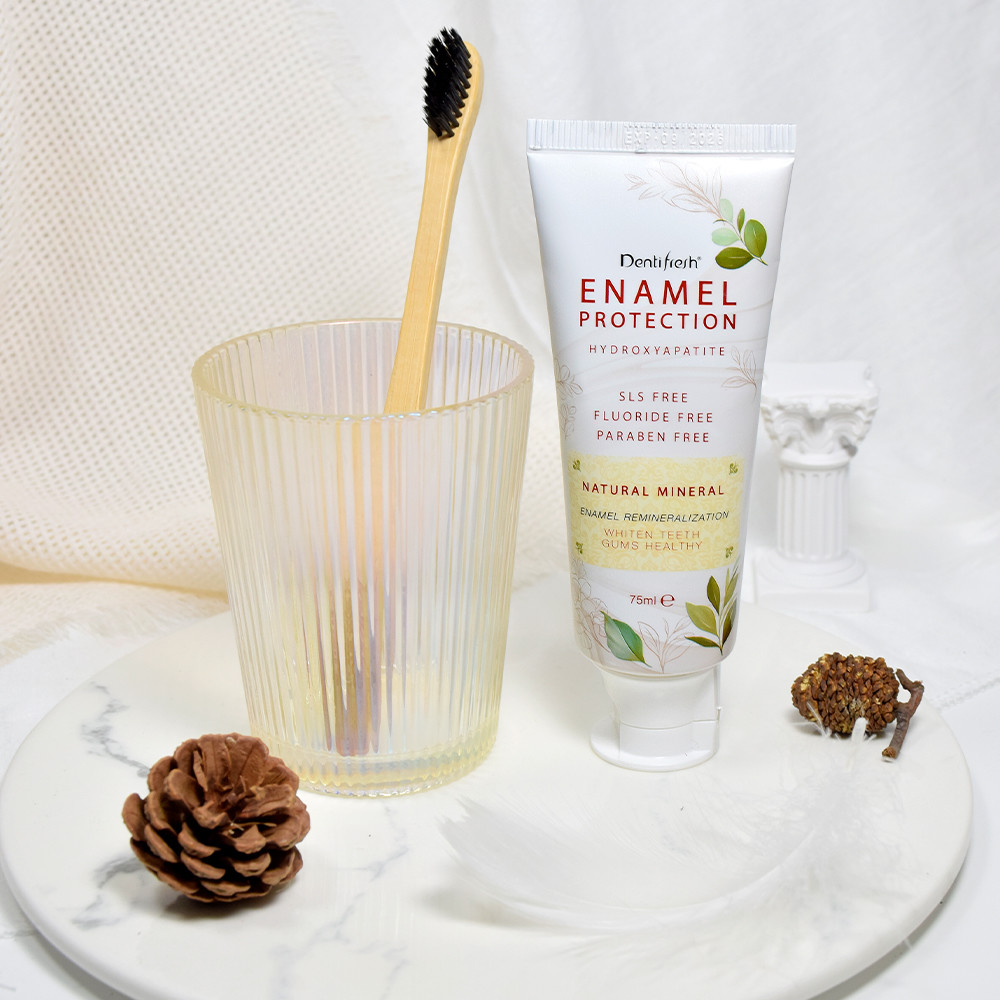 Dentifresh 75ml Toothpaste - Hydroxyapatite SLS - Free Fluoride Free with Natural Mineral for Enamel Remineralization