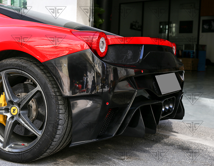 For Ferrari 458 Carbon Fiber Body Kit 458 Upgraded VORS Style Front and Rear Bumper Spoiler Side Skirt Body Kit