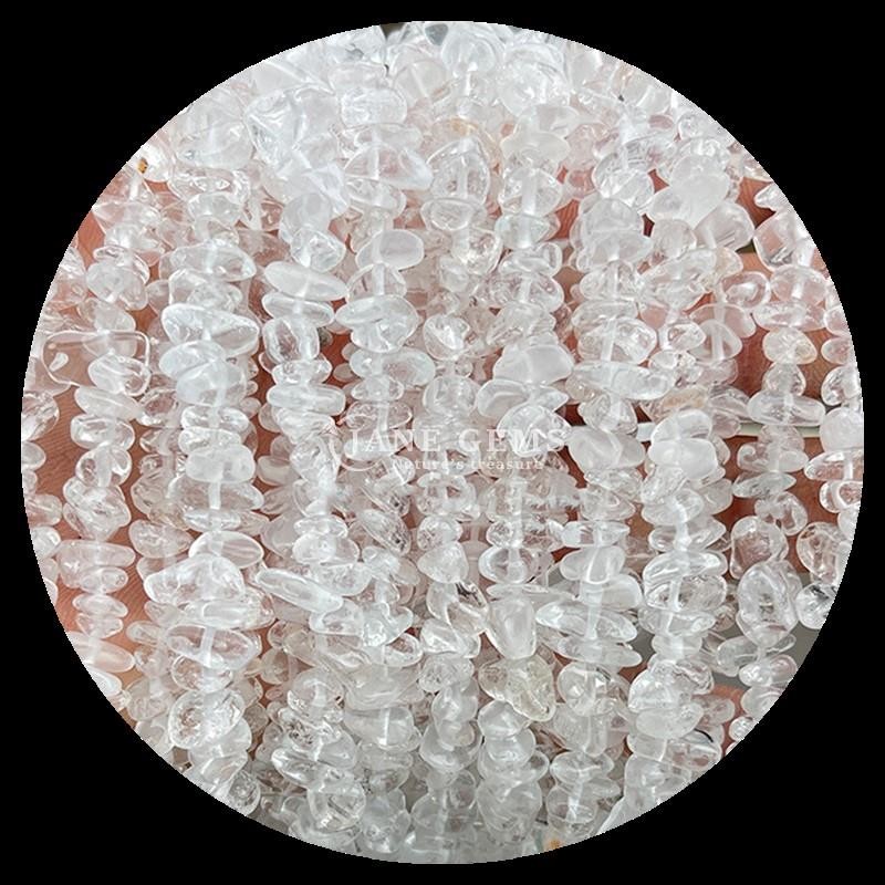 Clear Quartz Amethyst Gems Bead Natural Crystal Irregular Shape Chip Gravel Stone Loose Bead Strands For Bracelets