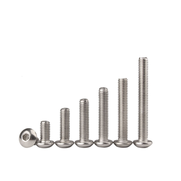 Button Head DIN 7380 SS304 A2-70 Stainless Steel Hex Socket Machine Screw Original