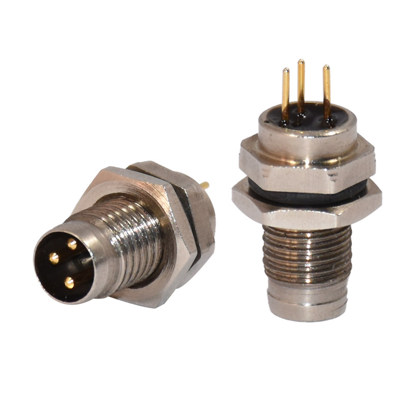 Amphenol Circular Connector M8 Socket Waterproof IP68 Cable Connector