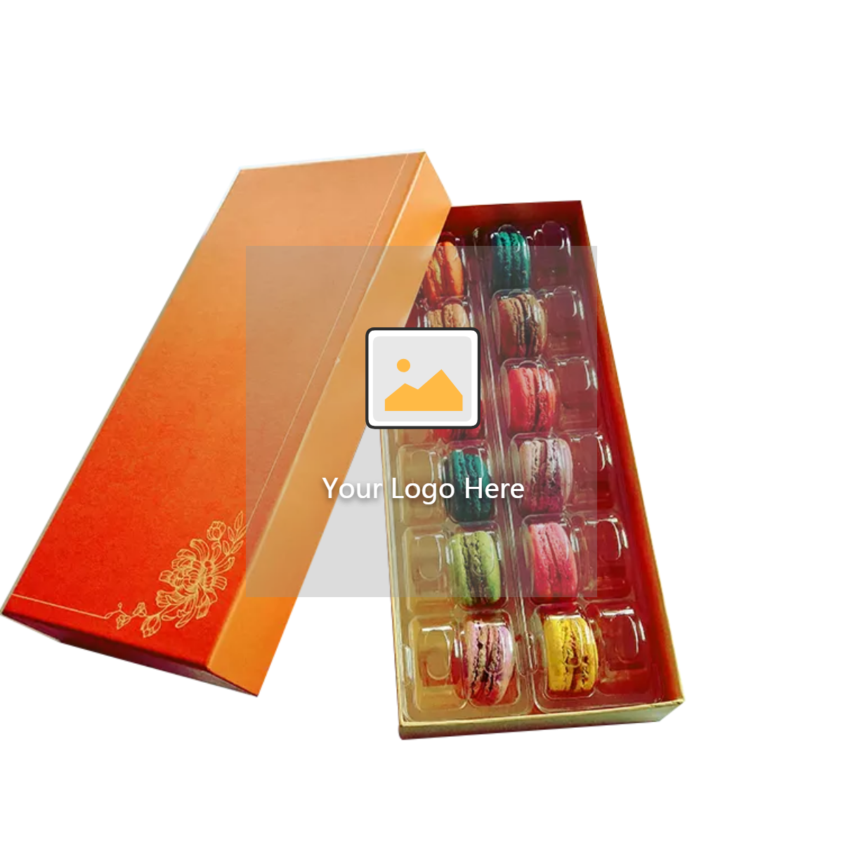 33 Cells Round Shape Macaron Gift Box Recyclable For Food