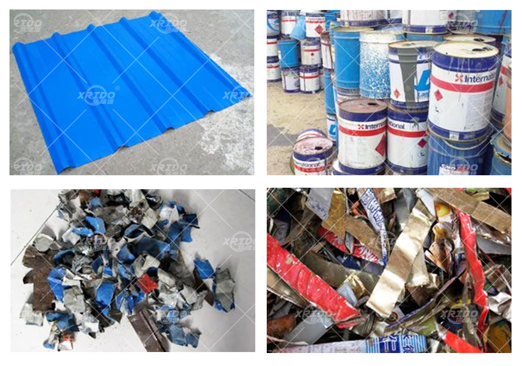 1000-5000 Kg/h Heavy Double Shaft Metal Bucket Iron Aluminum Car Steel Crusher Crushing Shredding Machine