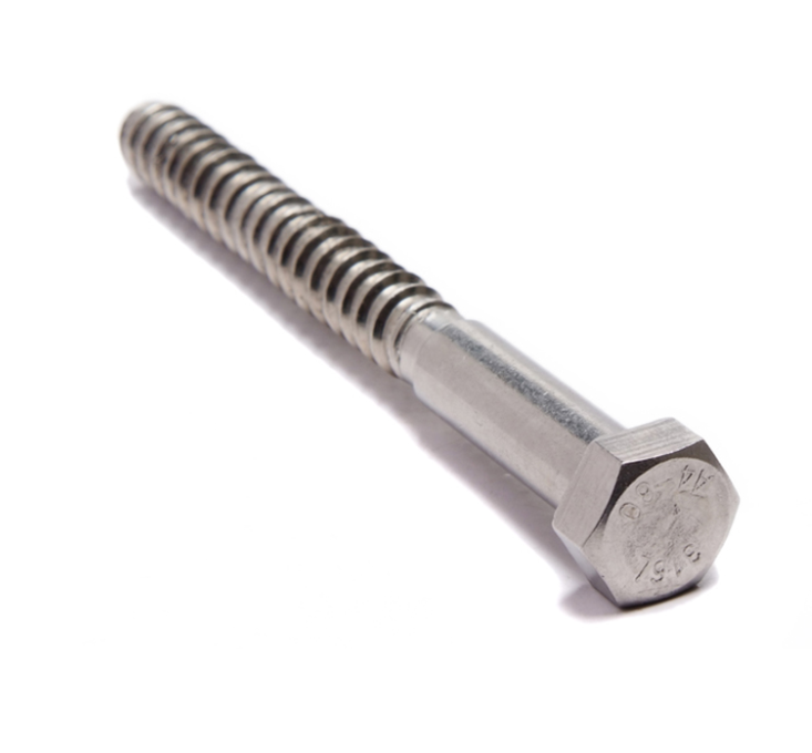 Din571 Hexagon Head Wood Screws Stainless Steel Coach Screws
