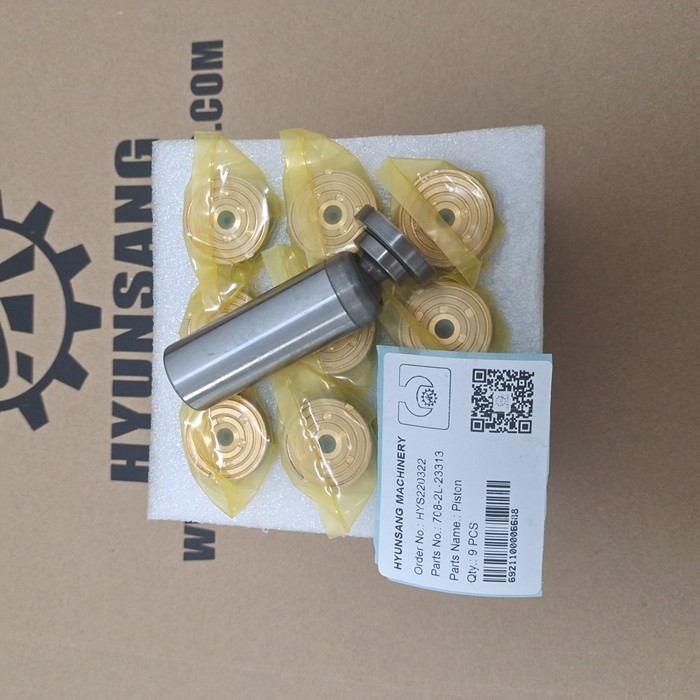 Piston 708-2L-23313 Hyunsang Excavator Hydraulic Parts Piston 7082L23313 708-8H-33313