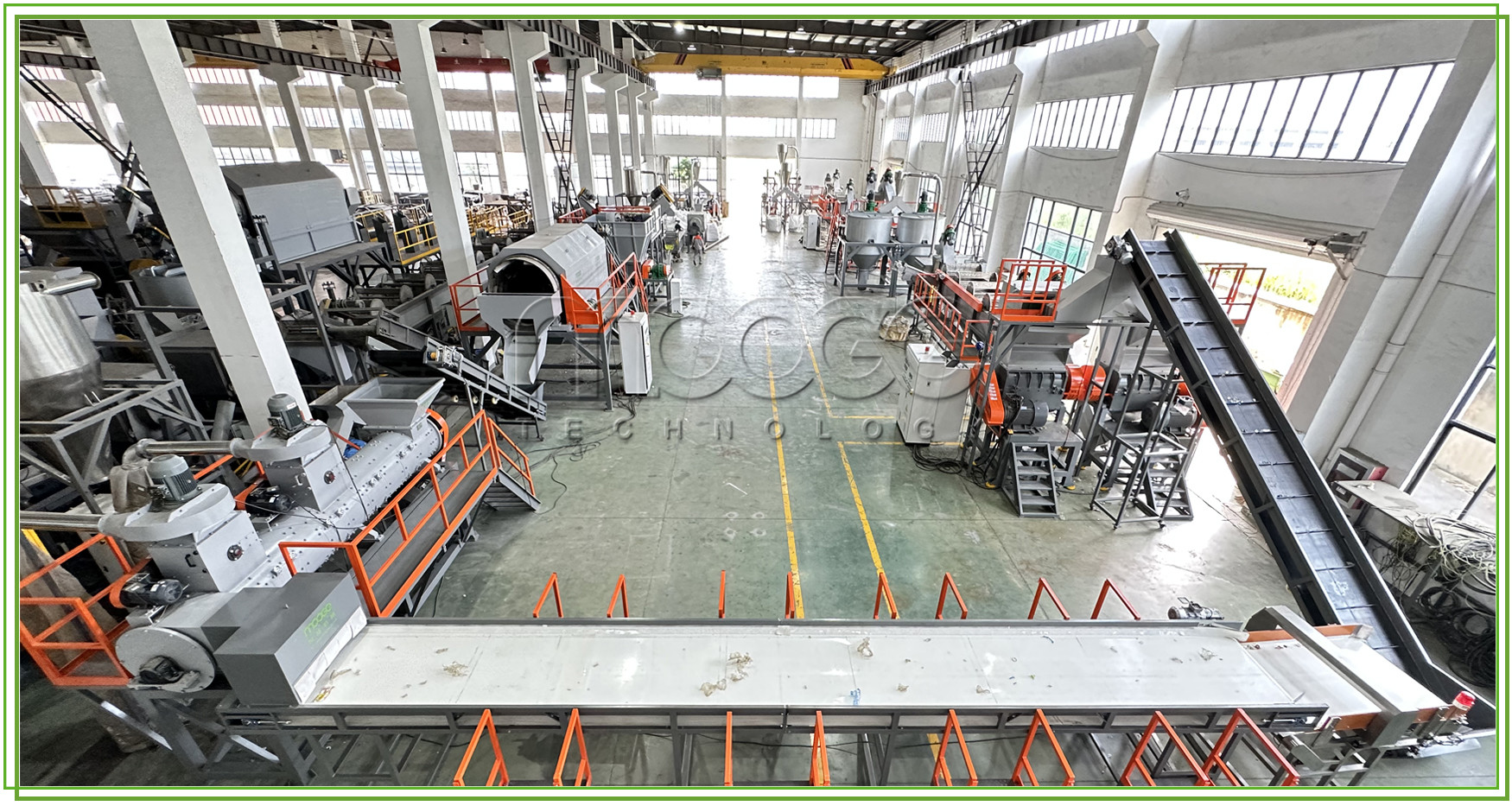 Low Consumption Pet Bottle Hot Washing Plastic Recycling Machine
