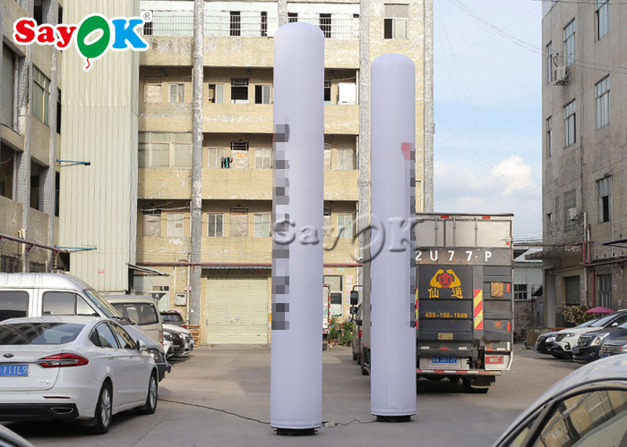 0.63x5mH Inflatable LED Light Columns For Events / Stage Decoration