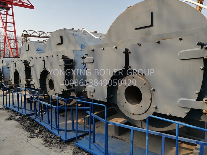 13 Bar Gas Fired Steam Boiler 3 Pass Horizontal Fire Tube Boiler For Food Processing