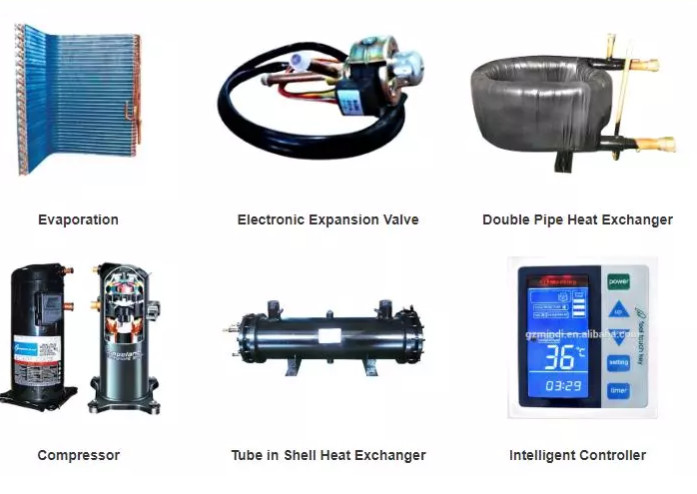 Low Noise Refrigeration And Heating Heat Pump Water Heater For School Water Supply
