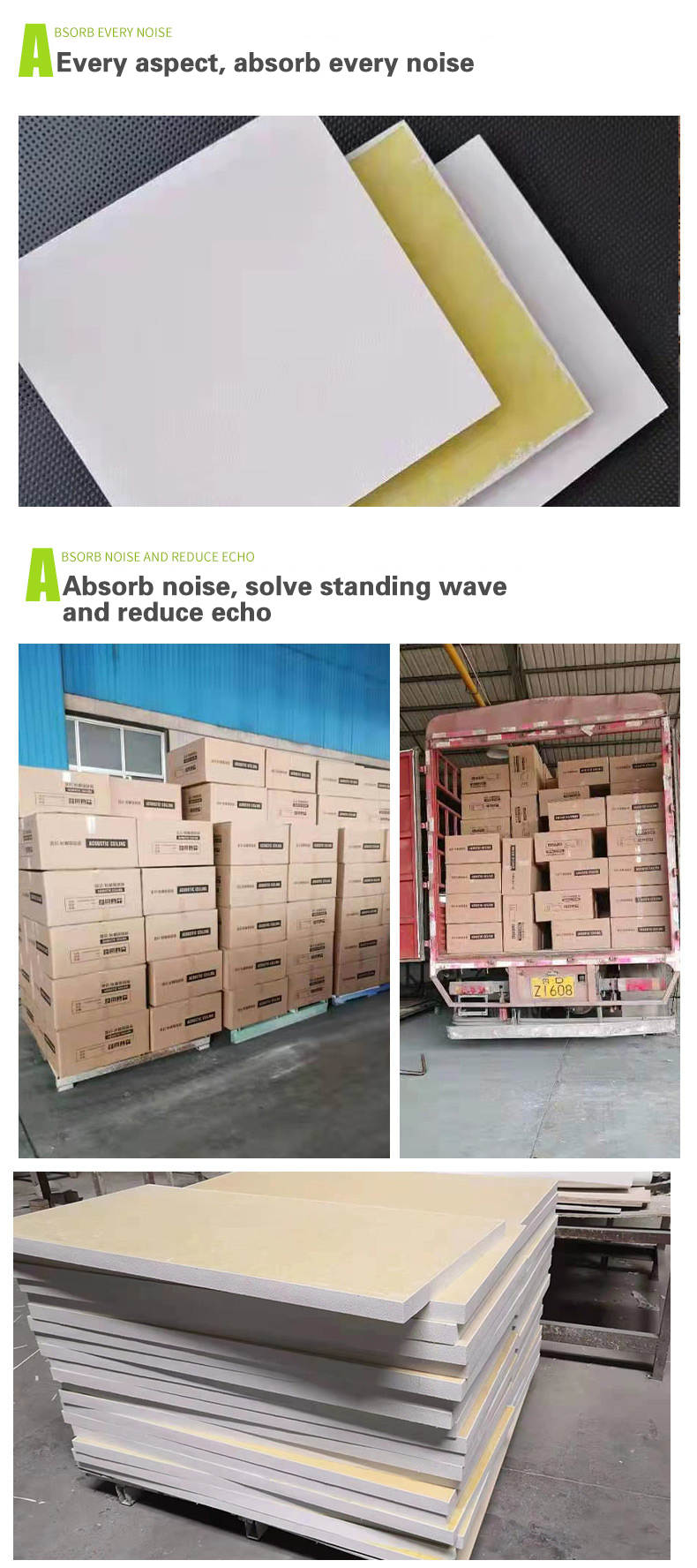 Contemporary Design Style Goodsound Sound Absorption Slatted Acoustic Board for Walls