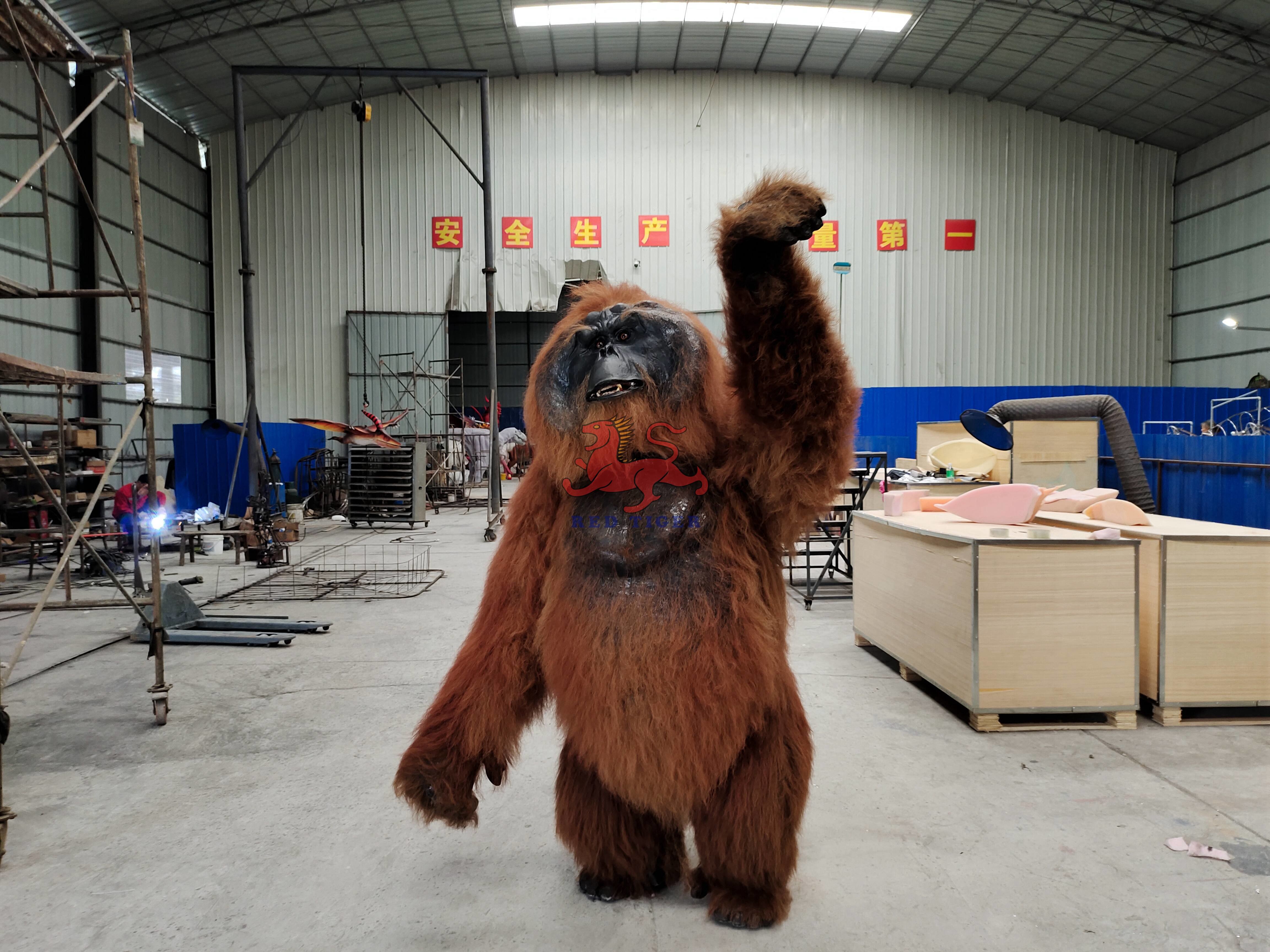 Adult Gorilla Costume Realistic Orangutan Suit For Theme Park