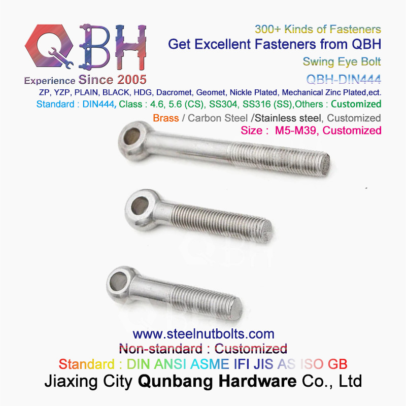 QBH Brass Copper Lifting Eyelet Knuckle Fish-Eye Bolt Fish Eye Fisheye Screw