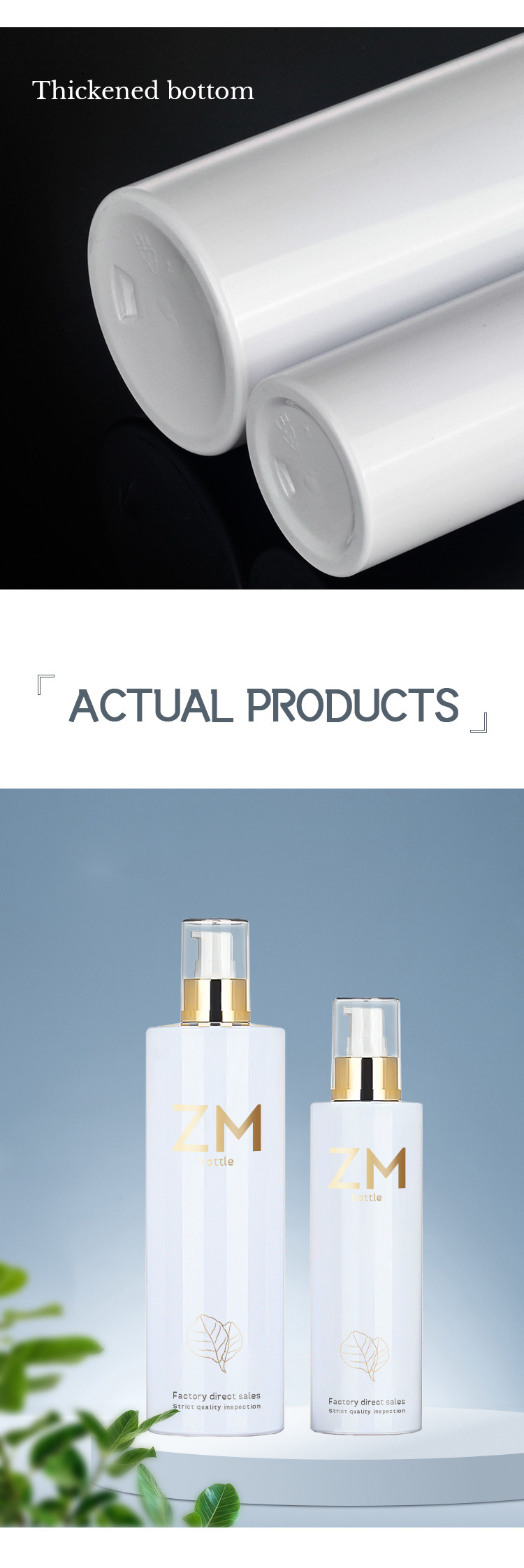 White plastic cosmetic hair mist alchohol packaging container continuous room hotel 500ml gold top 250ml spray bottle