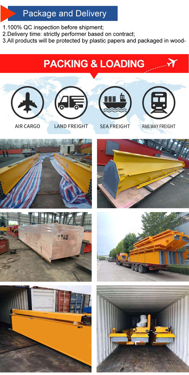 3t 220v Double Girder Gantry Crane With Hoist Machine