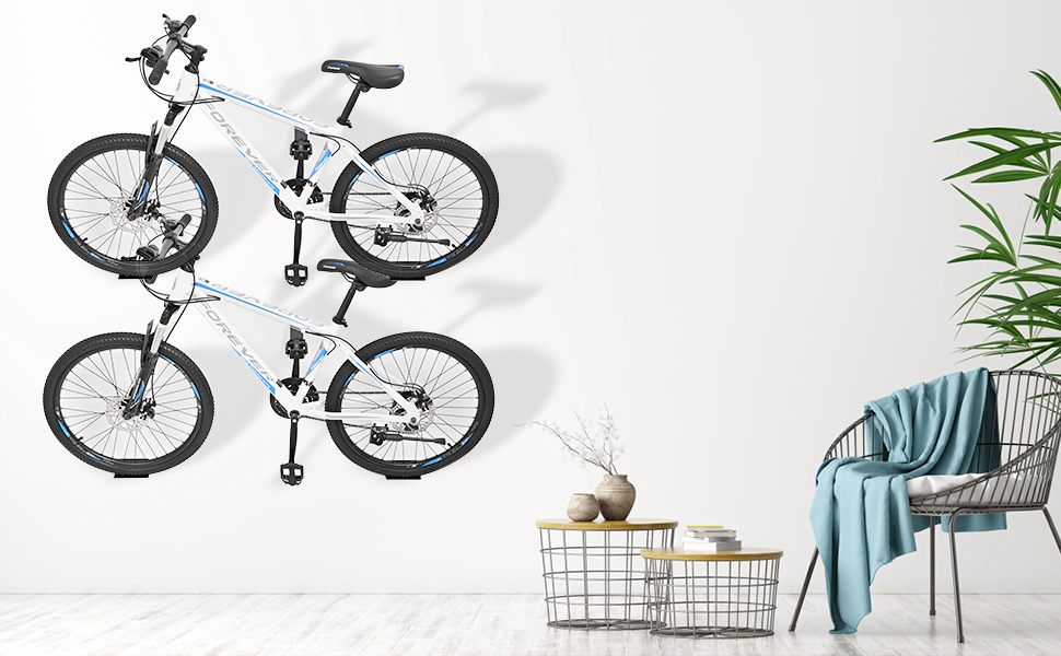 Bike Wall Mount Storage Hanger Stand Bicycle Cycling Rear Rack with 4mm-5mm thickness