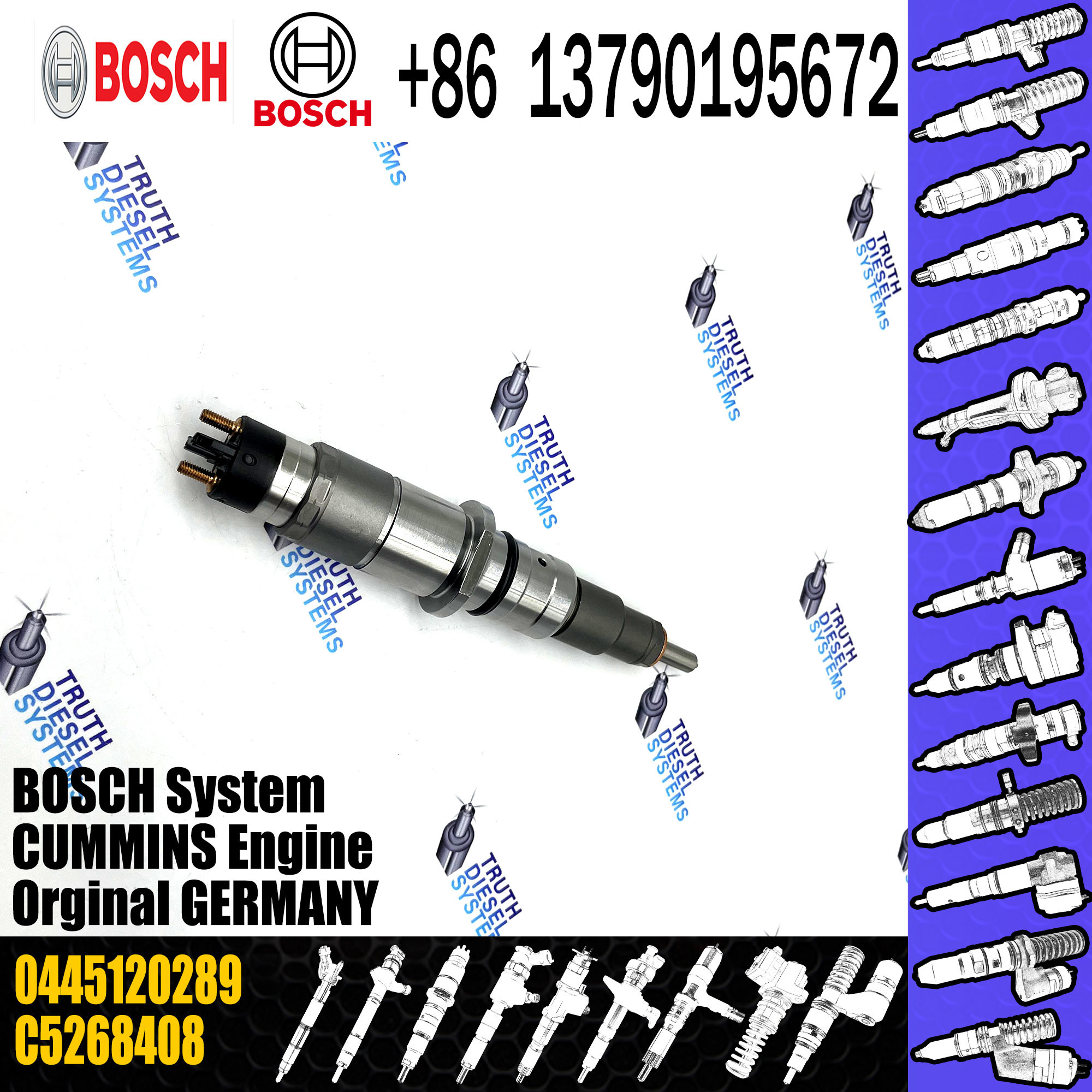 high quality common rail fuel injector0445120215 0445120213 0445120170 0445120343 0445120289 0445120059 0445120231