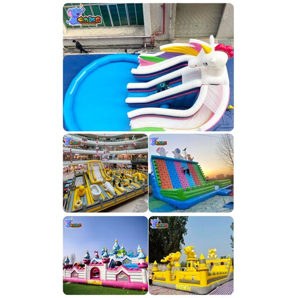 Anti Slip Inflatable Bouncy Castle Park Trampoline Bounce House