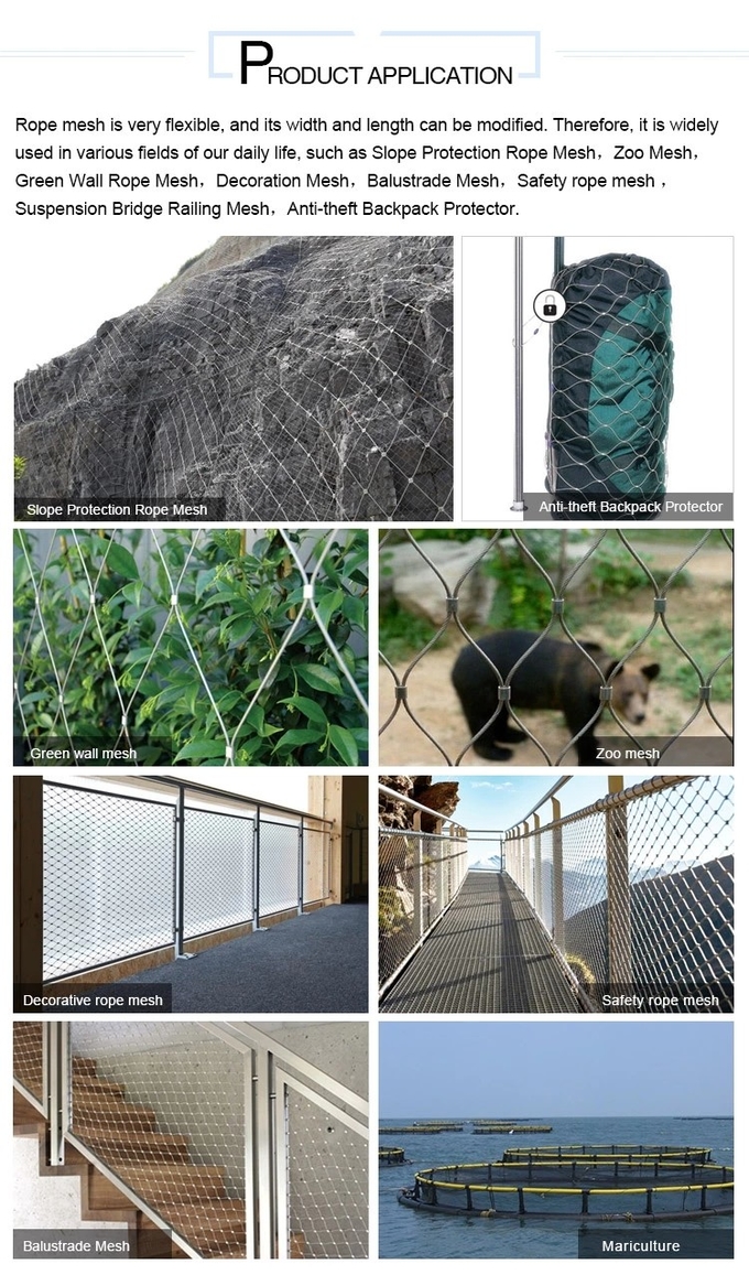 stainless steel wire rope mesh net