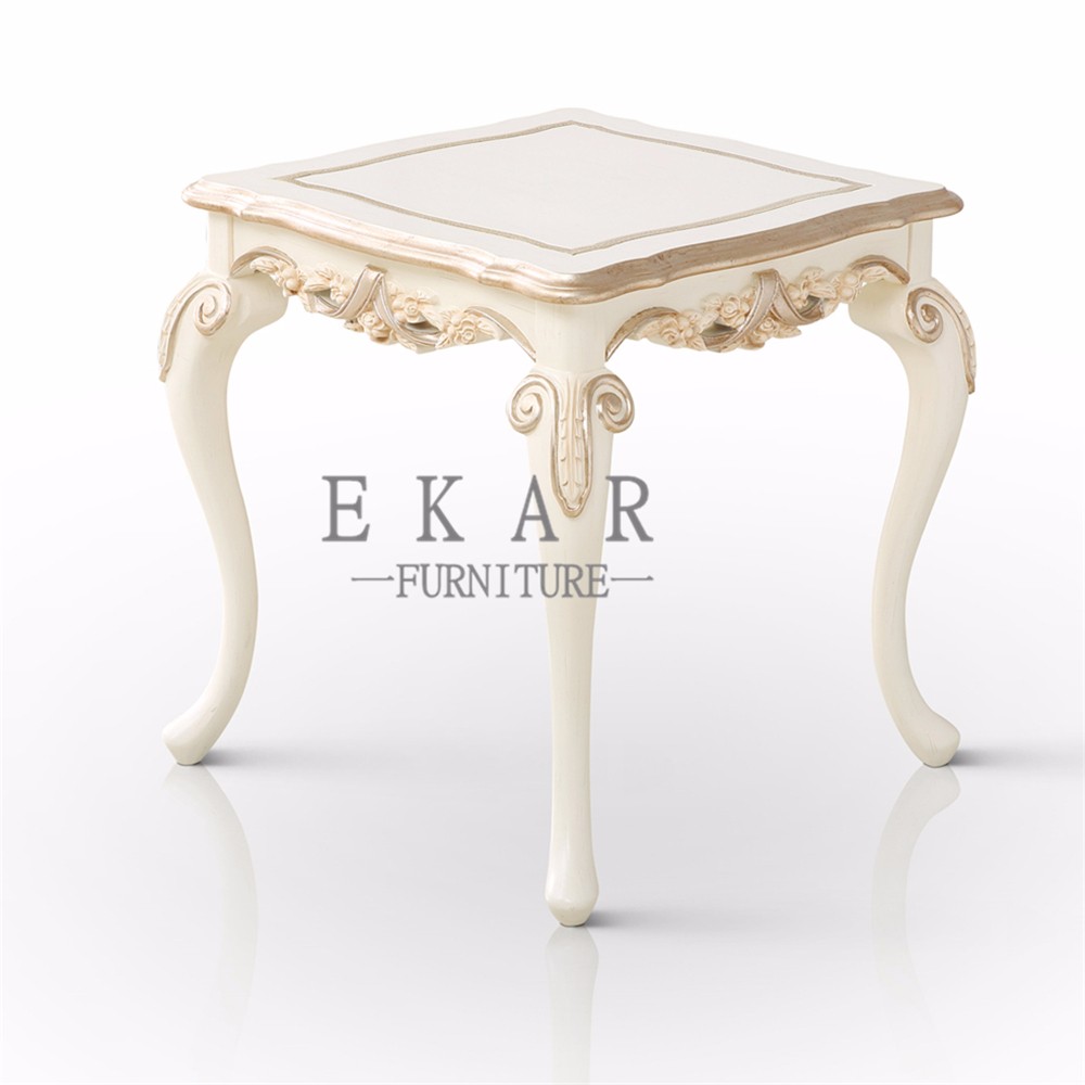 Antique Elegant Square Coffee Side Table Living Room Furniture