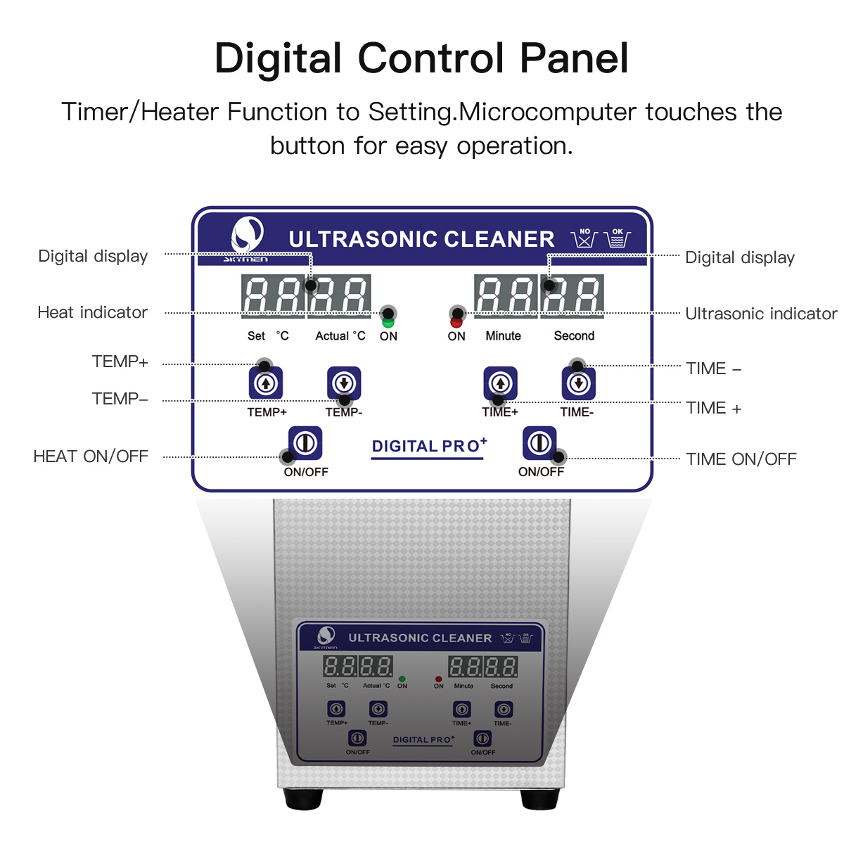 100W Skymen Ultrasonic Cleaner