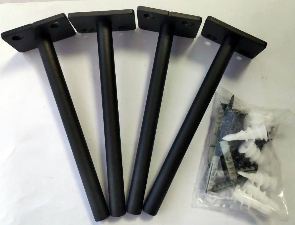 4U Vertical Mounting Rack With Rail Of Network Cabinet In Black Powder Coated Finish