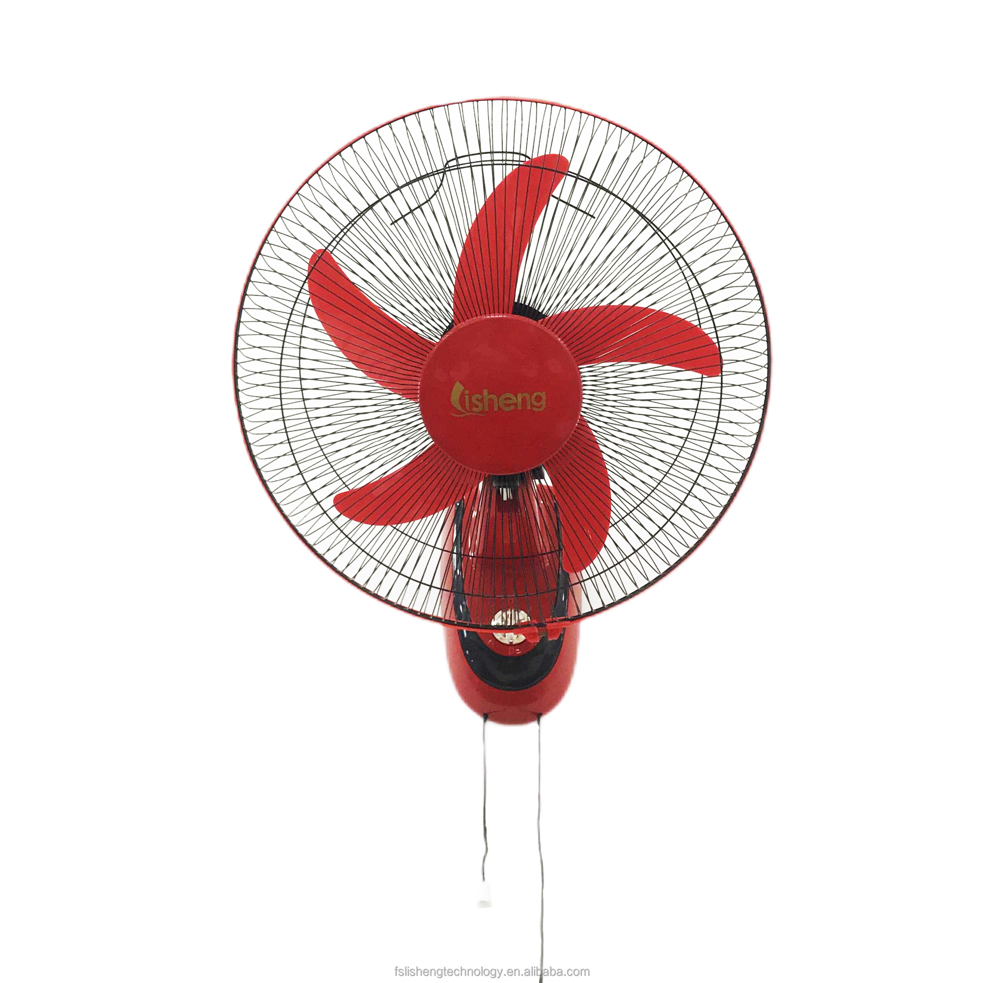Household Solar Powered Wall Mount Fans DC 12v 16 Inch