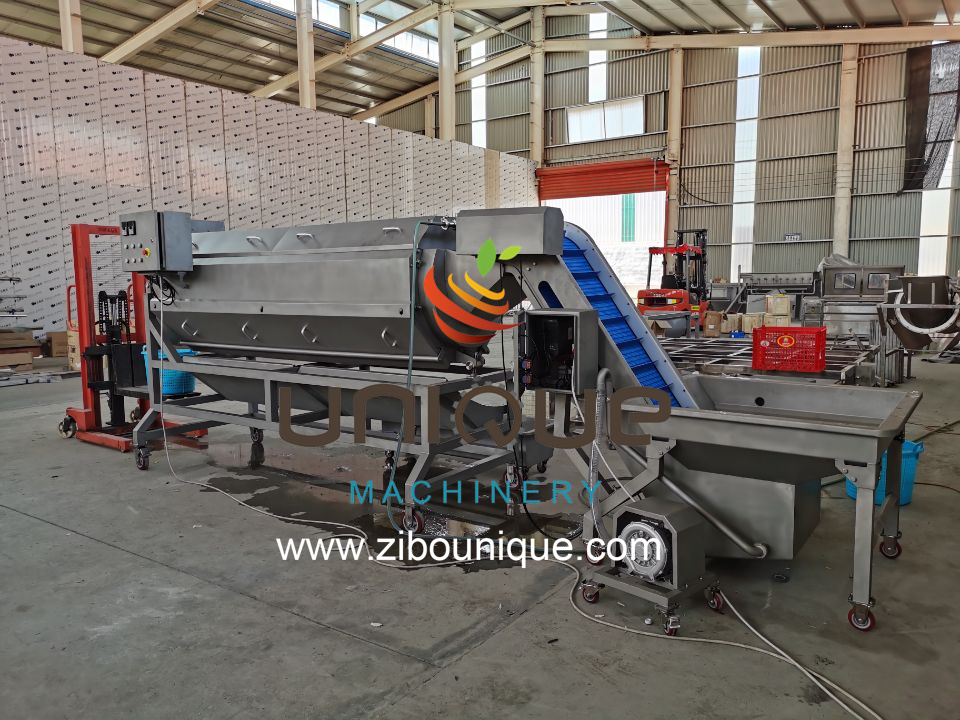Potato and Carrot Root Vegetables Destoner Rock Clod Separator Bubble Cleaning Machine