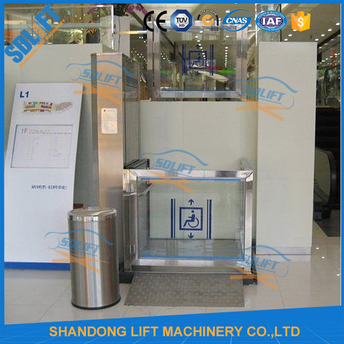 Stainless Steel Outdoor Hydraulic Disability Lifting Equipment 300kgs Loading Capacity