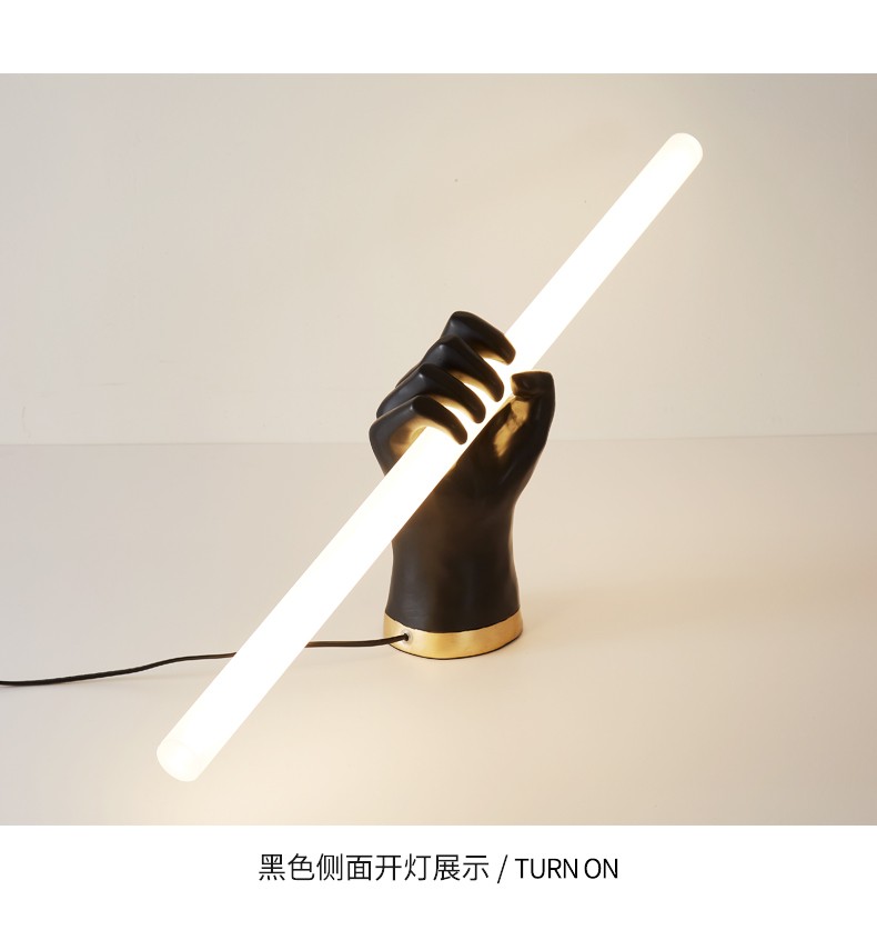 Modern Minimalist Wall Lighting Handshake Sculpture Bedroom Bedside Fist Hand Long Wall Light(WH-OR-249)