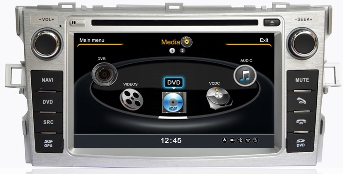 Ouchuangbo autoradio DVD sat navi for S100 Toyota Verso 2011-2012 with touch screen MP3 media palyer OCB-133