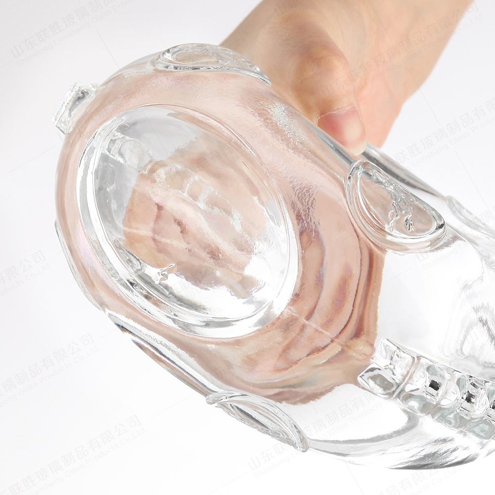 Hot Stamping Glass Bottle 1000ML 750ML 250ml Empty For Vodka Brandy