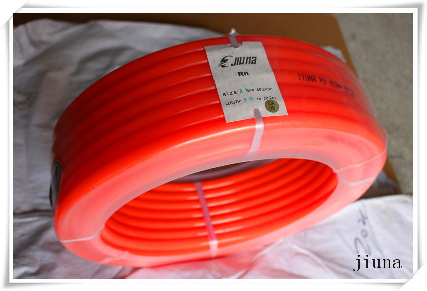 6mm Diameter green rough round cord polyurethane round belt for transmission