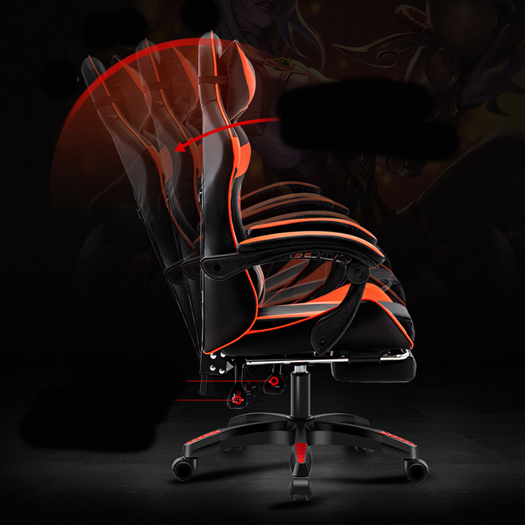 Gaslift BIFMA Passed Class 4 Chrome Gaslift PC Chair with Headrest and Lumbar Support