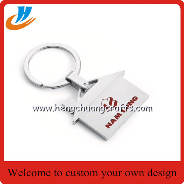 No mold fee custom keychain holder,car keychain,house shape keychain holder