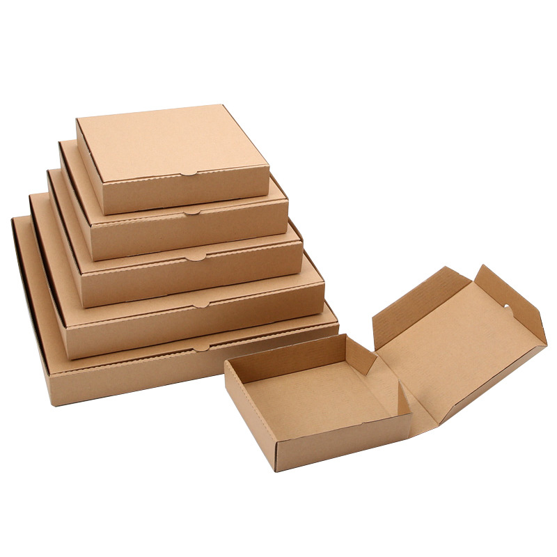 Printed Rigid Pizza Boxes Recyclable Fast Food Cartons Takeout 24 X 24