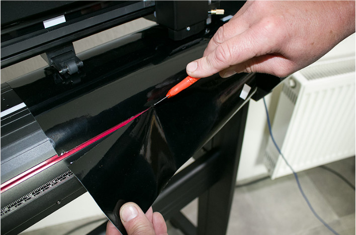 High Speed Vinyl Sticker Cutter , Vinyl Cutter Plotter With Steel Axis