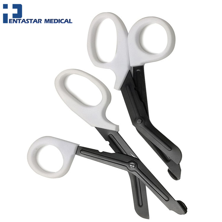 High quality surgical black/white professional scissors bandage scissors cutting scissors